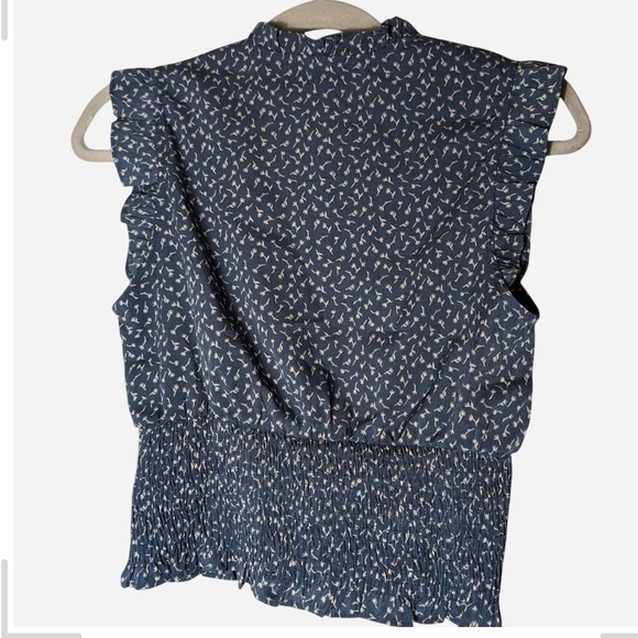 Paper Crane Navy and White Blouse - Picture 3 of 7